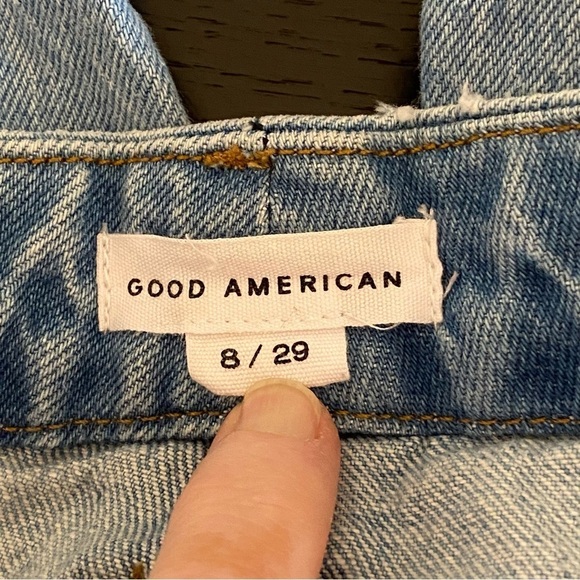 Good American High Waist The Weekender Jeans Girlfriend Blue Denim Size 8 / 29 - Picture 4 of 8